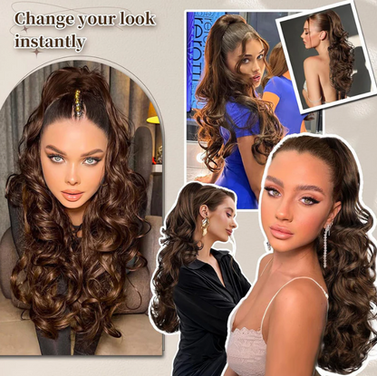 💜Limited time promotion 50%OFF💜Clip-on Wavy Ponytail Extension