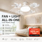 🌀50% OFF NOW! 💡Foldable Socket Ceiling Fan Light with Remote, Energy-Saving Cooling & Lighting for Bedroom & Home