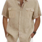 🌿✨ Men’s Cotton Linen Casual Shirt – Breathable Summer Style | 50% OFF + Buy 2 Free Shipping