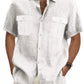 🌿✨ Men’s Cotton Linen Casual Shirt – Breathable Summer Style | 50% OFF + Buy 2 Free Shipping