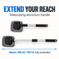 🚗 Expandable Windshield Cleaner Tool – Reusable Microfiber Glass Cleaning Kit