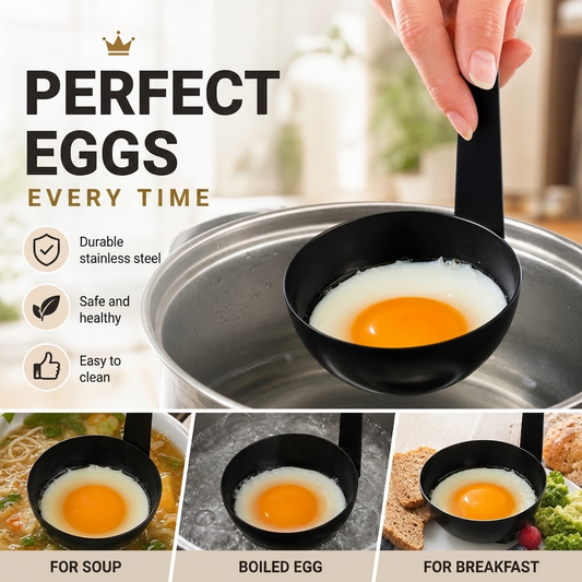 🎉2026 Sale — Over 31,000 Sold! 🥚 BUY 1 GET 1 FREE!  🍳 Hanging Ear Poached Egg Molds – Perfect Spa Eggs Every Time 🍳