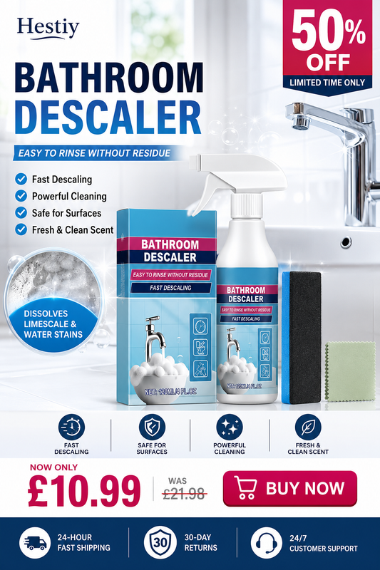 🔥🥳HOT SALE 2026🥳🔥 Bathroom Grime Cleaner Spray – Non-Toxic Formula, Fast Stain Removal & Sparkling Shine! 🚿💦