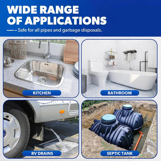 ✨ LAST DAY BUY 3 GET 3 FREE✨ Liapu Powerful Pipe Dredging Agent for Kitchen and Toilet Pipelines💪