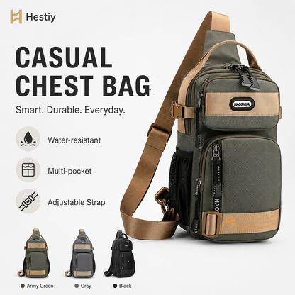 💼Hot Sale 50% OFF! 🔥 2026 Adjustable Oxford Cloth Casual Chest Bag – Stylish & Durable ✨