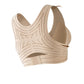🧘‍♀️✨ Feel Soft. Move Easy. Stay Comfortable-Women’s Beige Wireless Bra, Soft Breathable Non-removable Moulded Cups, Yoga Fitness Sportswear for Gym & Daily Training