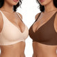 💗LAST DAY SALE 50% OFF⚡50K+ SOLD💕 Jelly Wireless Womens Comfortable Wireless Bras Push Up Bralettes Seamless Tshirts Bras Deep V Everyday Bras