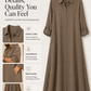 ☀️ SUMMER SALE 👗 Women’s Solid Color Maxi Shirt Dress – Loose Silhouette, Soft Fabric & Everyday Elegance 🌿