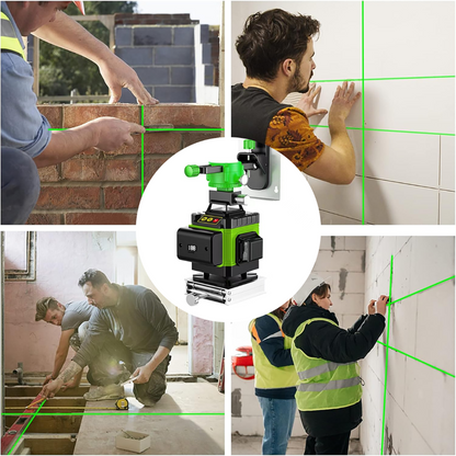 🔥50% OFF NOW!📐 Professional Green Laser Level, 360° Self-Leveling Cross Line Laser Level Tool for Tiling, Construction & Home Renovation