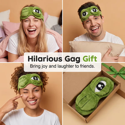🐸 Soft Funny Frog 3D Sleep Mask