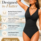 👙 Women’s Ruched Tummy Control Swimsuit – Supportive Wide Straps, Full Coverage & Beach-Ready Style