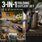 🎉🎉Surprise 50% off！🏕️Must-have for outdoor trips 🍴🥄4-In-1 Outdoor Folding Multifunctional Tableware