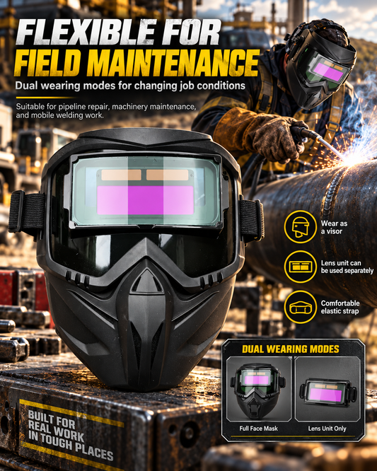 ⏳Limited time 50% OFF⏳Auto-Darkening Welding Mask