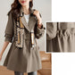 🔥Limited stock available 50% OFF🔥Women's Slimming Mid-Length Lapel Trench Coat