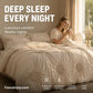 😴 Bring you cozy deep sleep!Elegant Pinch Pleat Duvet Cover Set
