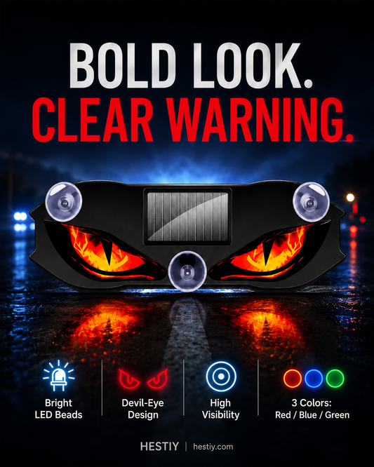 🚗🔆 Solar-Powered LED Car Warning Light – 50% OFF! Solar-powered, weatherproof, automatic activation at dark – for more safety on the roadside. 🔥🛡️
