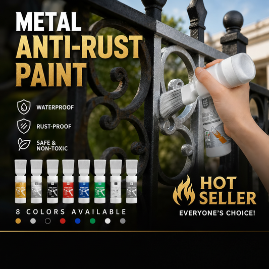 ✨New Arrival✨🖌️🏠Water-Based Metallic Silver Paint with Built-in Brush💥👍