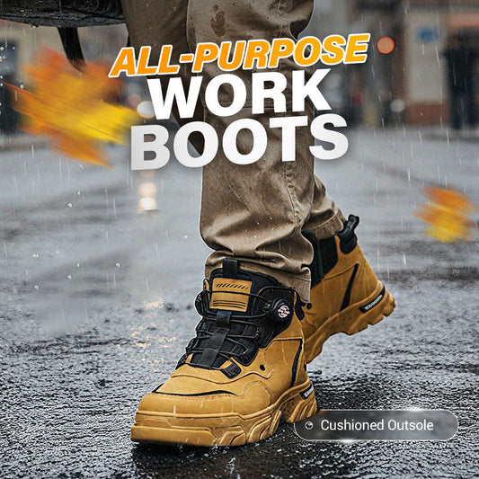 🔥Limited stock available 50% OFF🔥Men's Outdoor Swivel Buckle Work Shoes 🔄👞 – Waterproof 💦, Anti-slip 🚶‍♂️, Comfortable , Breathable 🌬️