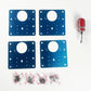 🚪🔩Universal Stainless Steel Cabinet Hinge Repair Plate Kit with Screws for Furniture Cupboard Door✨