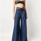 🍃Women's Casual Hollow-out High-Waisted Wide-Leg Pants