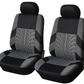 Car Seat Covers for 5 Seats Universal, Fabric Breathable Car Front & Rear Seat Protectors, Airbag Compatible, Full Protection, Fits Most Cars Trucks Vans SUVs, Red Gray Black Blue Seat Covers, Car Decor Gift, Truck Accessories, Car Interior Accessori