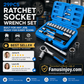 ⏳🔥LIMITED-TIME 50% OFF! ⏰29pcs Core Ratchet Socket Wrench Kit – Chrome‑vanadium steel, 11 sockets & 10 bits. Perfect for car repairs & DIY 🛠️✨