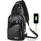 🎒🧳Men’s Multifunctional PU Leather Chest Bag – Adjustable Multi-Pocket Crossbody Bag for Travel & Daily Carry