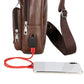 🎒🧳Men’s Multifunctional PU Leather Chest Bag – Adjustable Multi-Pocket Crossbody Bag for Travel & Daily Carry