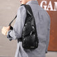 🎒🧳Men’s Multifunctional PU Leather Chest Bag – Adjustable Multi-Pocket Crossbody Bag for Travel & Daily Carry