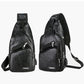🎒🧳Men’s Multifunctional PU Leather Chest Bag – Adjustable Multi-Pocket Crossbody Bag for Travel & Daily Carry