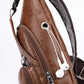 🎒🧳Men’s Multifunctional PU Leather Chest Bag – Adjustable Multi-Pocket Crossbody Bag for Travel & Daily Carry