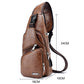 🎒🧳Men’s Multifunctional PU Leather Chest Bag – Adjustable Multi-Pocket Crossbody Bag for Travel & Daily Carry