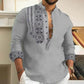 🎉Hot Sale 50% OFF🎉Long-sleeved Stand Collar Casual Shirt for Men
