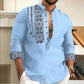 🎉Hot Sale 50% OFF🎉Long-sleeved Stand Collar Casual Shirt for Men