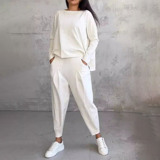 Fashion, Casual ✨Long sleeve with round neck ＆ pants 2-piece set