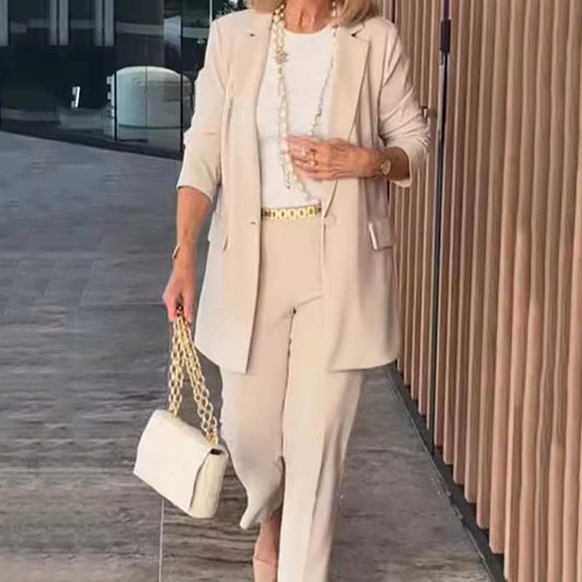 🌷Hot sale 50% off🌷Elegant Women's Two-Piece Suit Set - Blazer and Trousers-Free shipping