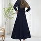 👗Women’s Elastic High Waisted Thick Long Skirt