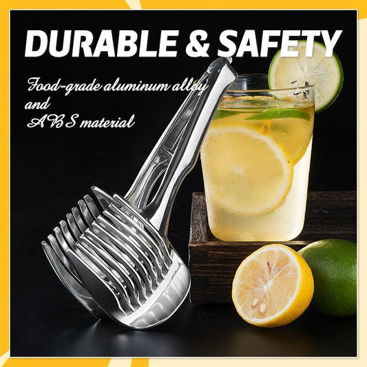 🍅 50% OFF NOW! 🔪 Creative Kitchen Slice Cutting Tool – Food‑grade aluminum, quick slicing & easy grip – Perfect for lemon, tomato, onion & soft veggies 🥗