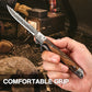 🔥Limited stock available 50% OFF🔥 🗡️✨Folding knife with wooden handle for work, hiking & camping⛺