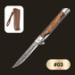 🔥Limited stock available 50% OFF🔥 🗡️✨Folding knife with wooden handle for work, hiking & camping⛺