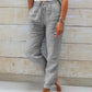 🌸Women's  Elastic Waist Cotton Linen Wide Leg Pants