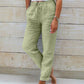 🌸Women's  Elastic Waist Cotton Linen Wide Leg Pants