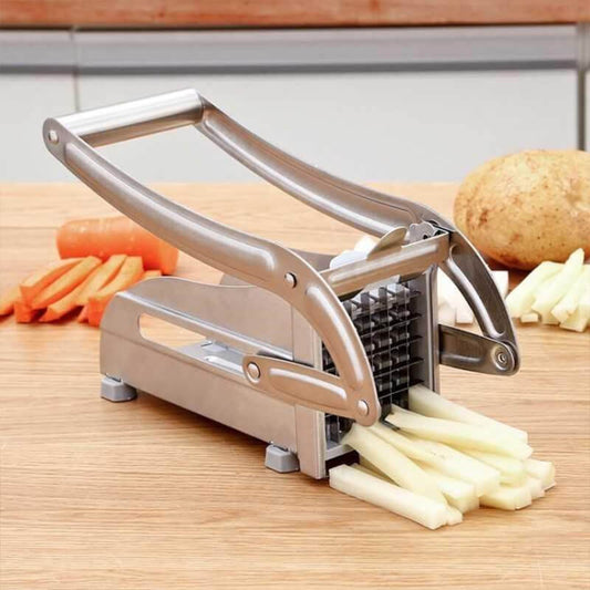 🔪 50% Off! 🥔 Potato and Cucumber Slicer – Stainless Steel – 4 Suction Cups & Professional-Grade Blades – Designed for the Kitchen