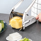 🔪 50% Off! 🥔 Potato and Cucumber Slicer – Stainless Steel – 4 Suction Cups & Professional-Grade Blades – Designed for the Kitchen