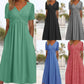 👗💙 52% OFF TODAY! ✨ Women’s V-Neck Short Sleeve Long Dress 🌸 Elegant Flowing Fit, Comfortable Fabric & Effortless Everyday Style