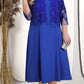⏳Time-limited Special⌛Women's Solid Color Dress with Lace Embroidered Jacket Set