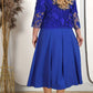 ⏳Time-limited Special⌛Women's Solid Color Dress with Lace Embroidered Jacket Set