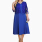 ⏳Time-limited Special⌛Women's Solid Color Dress with Lace Embroidered Jacket Set