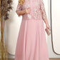 ⏳Time-limited Special⌛Women's Solid Color Dress with Lace Embroidered Jacket Set