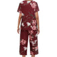 🎉Hot Sale 50% OFF⏳Women's Printed Top & Pants Sleepwear Set